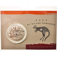 Australien, Elizabeth II, Dollar, 2003, Silver Kangaroo, Perth, STGL, KM:798