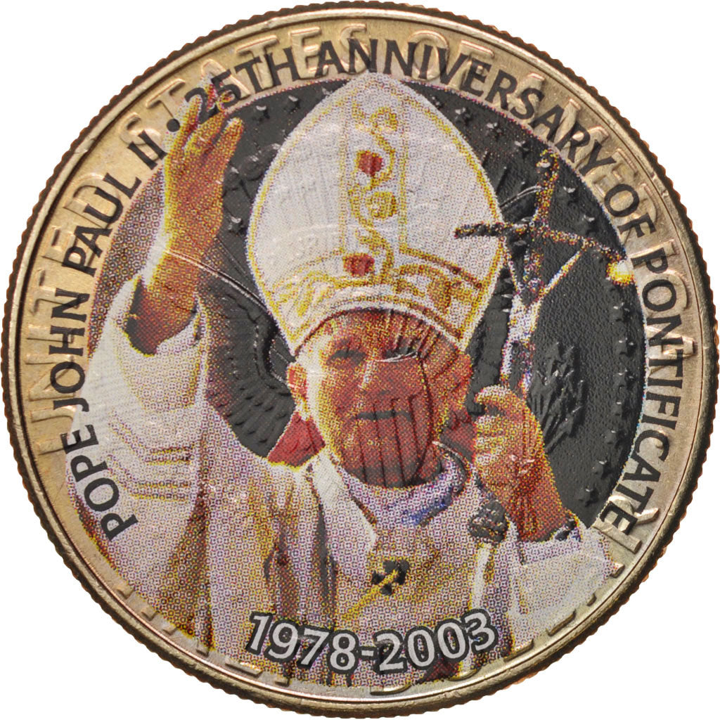 Stati Uniti, Kennedy Half Dollar, 2003, Philadelphia, Pope John Paul II