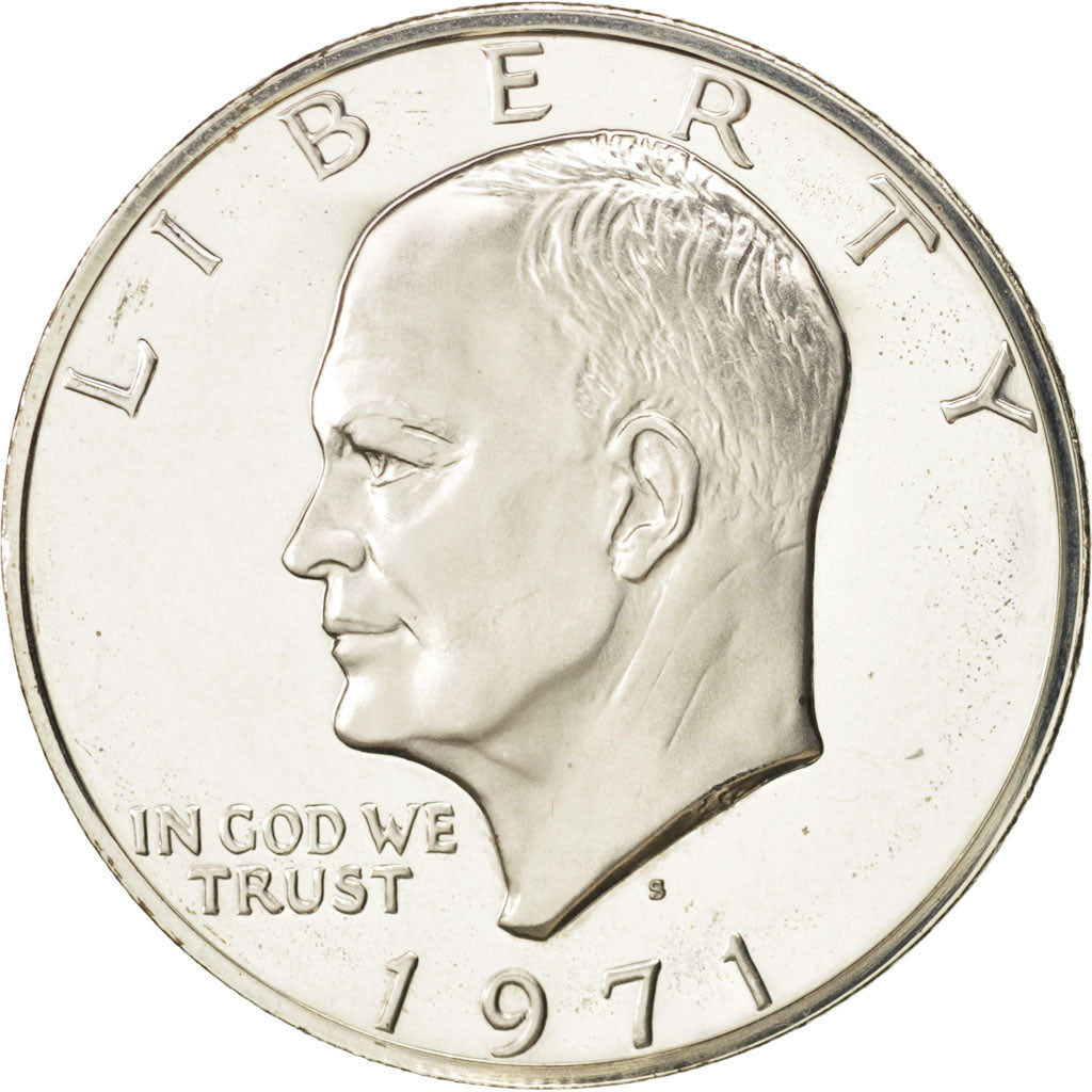 United States, Eisenhower Dollar, 1971, San Francisco, MS(64), Silver, KM:203a