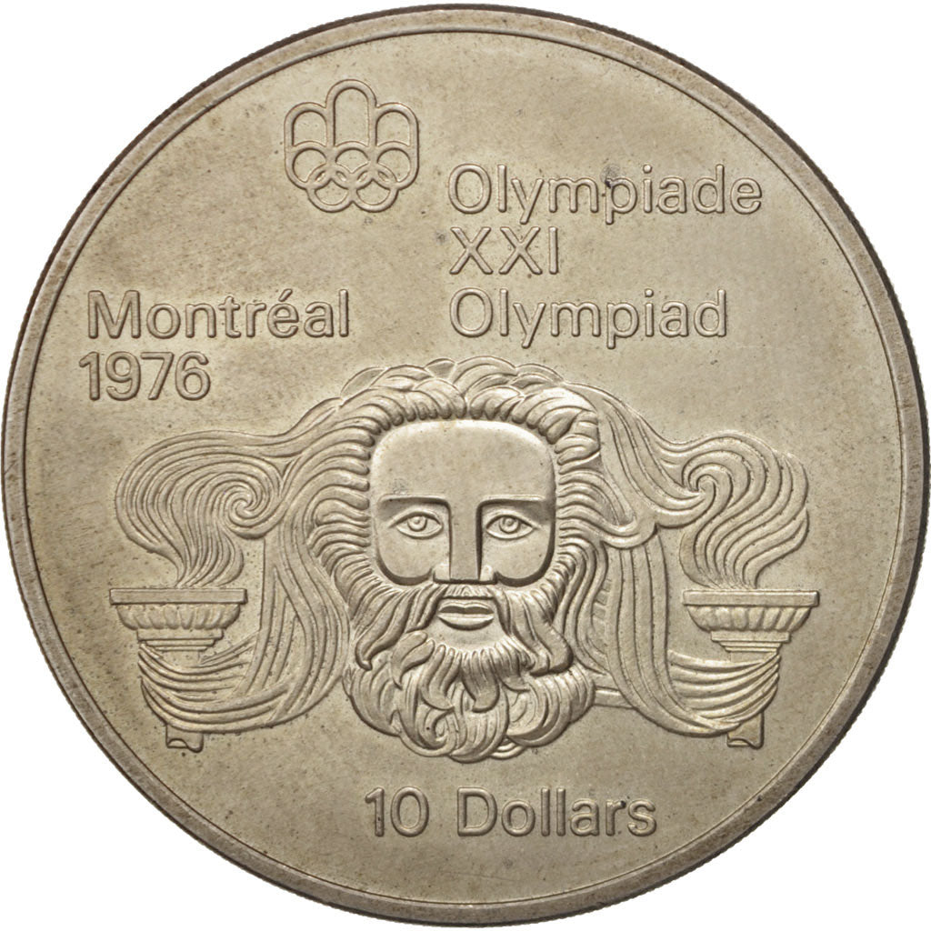 Canada, Elizabeth II, 10 Dollars, 1974, Ottawa, MS(63), Silver, KM:93