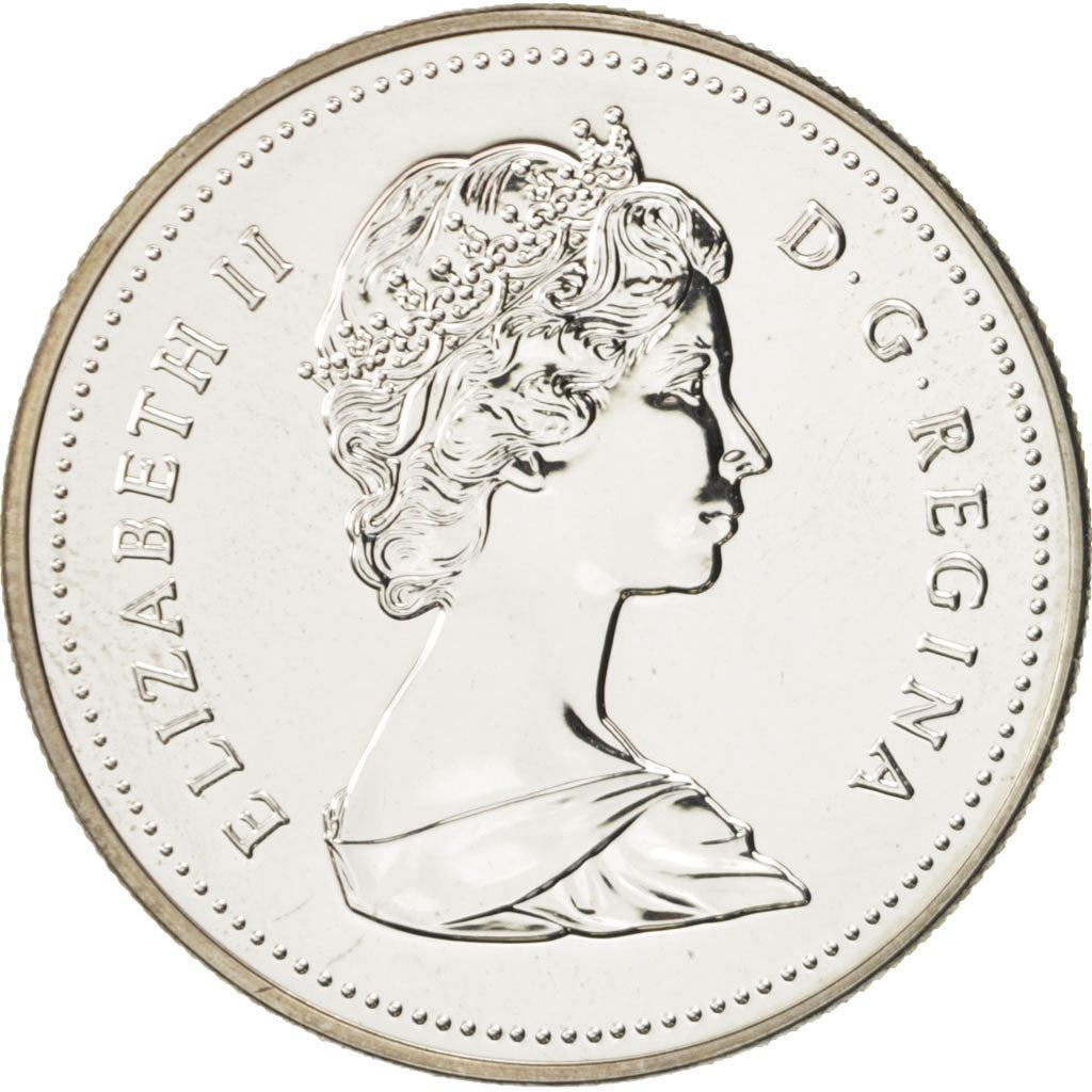 Canada, Elizabeth II, Dollar, 1988, Royal Canadian Mint, Ottawa, MS(63), Silver