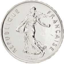 France, 5 Francs, 2001, Paris, MS(65-70), Silver, KM:1309