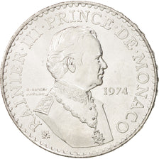 Coin, Monaco, Rainier III, 50 Francs, 1974, MS(63), Silver, KM:152.1