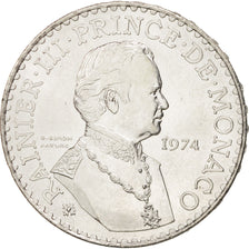 Coin, Monaco, Rainier III, 50 Francs, 1974, MS(63), Silver, KM:152.1
