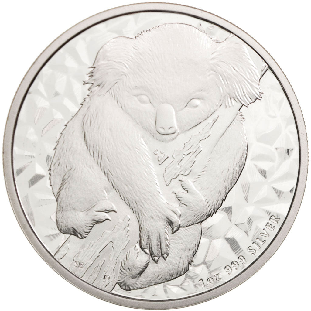 Australia, Dollar, 1 Oz, First year of issue Koala, 2007, MS(65-70), Silver