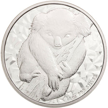 Australia, Dollar, 1 Oz, First year of issue Koala, 2007, MS(65-70), Silver