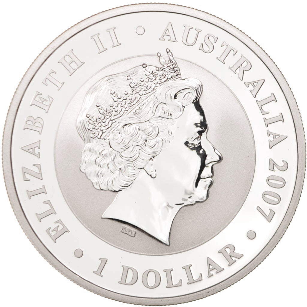 Australia, Dollar, 1 Oz, First year of issue Koala, 2007, MS(65-70), Silver