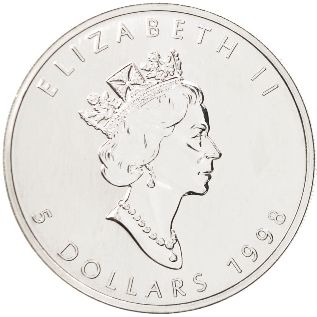 Canada, Elizabeth II, 5 Dollars, 1998, Royal Canadian Mint, MS(63), Silver