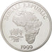 Somali Republic, 10 Dollars, 1 Oz, 1999, The African Monkey, MS(65-70), Silver
