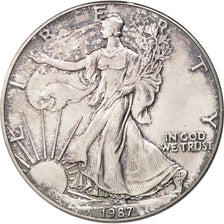 Coin, United States, Dollar, 1987, U.S. Mint, Philadelphia, MS(64), Silver