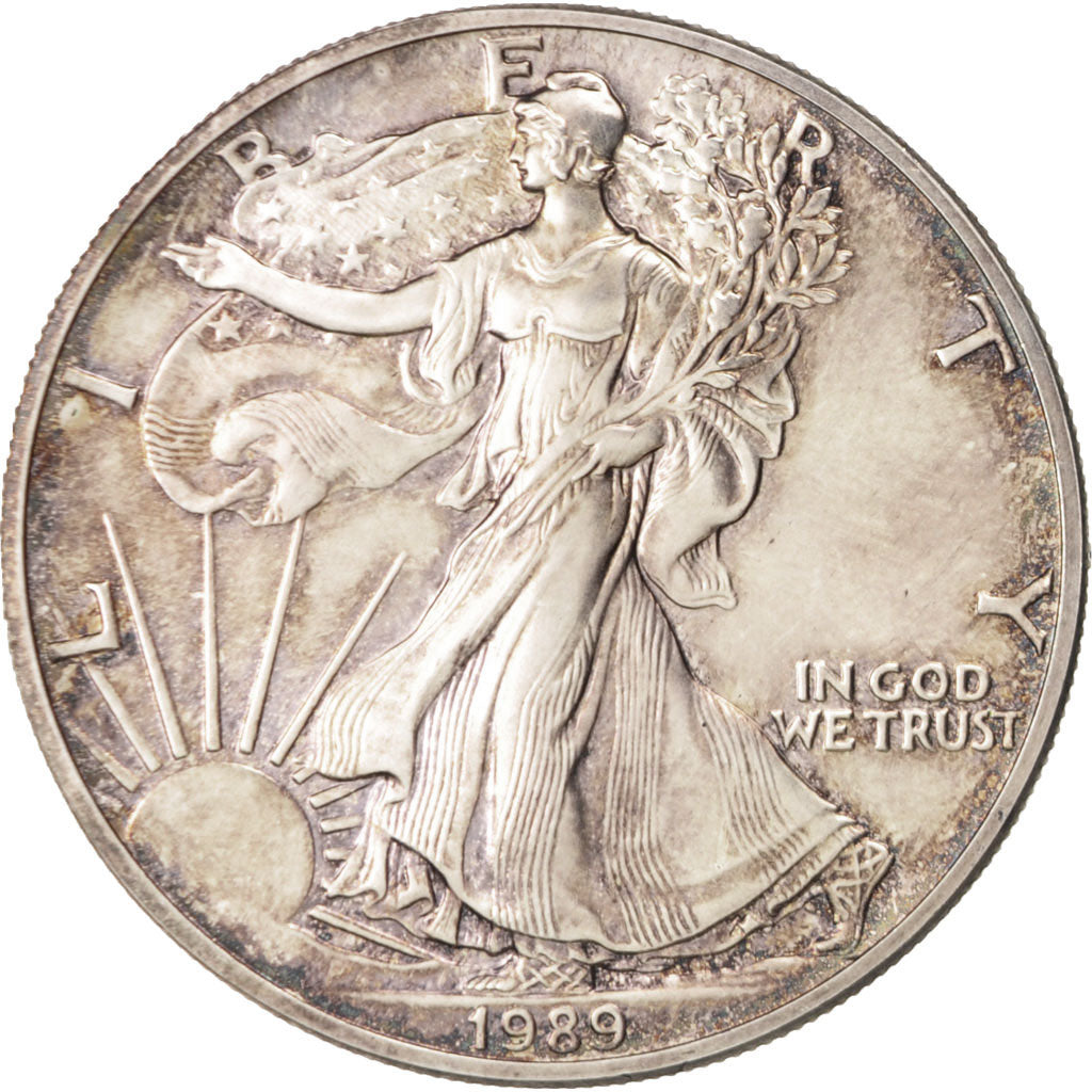 Coin, United States, Dollar, 1989, U.S. Mint, Philadelphia, MS(64), Silver