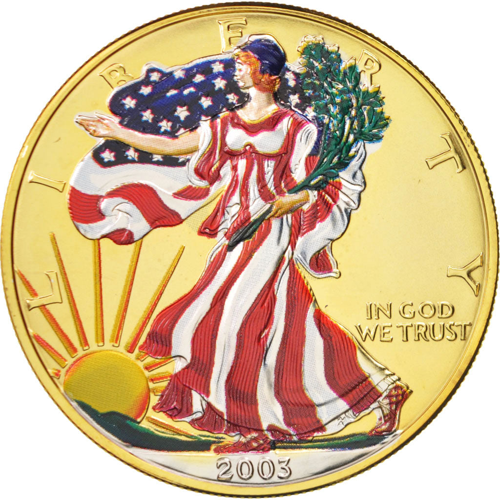 Münze, Vereinigte Staaten, Dollar, 2003, U.S. Mint, Philadelphia, STGL, Silber
