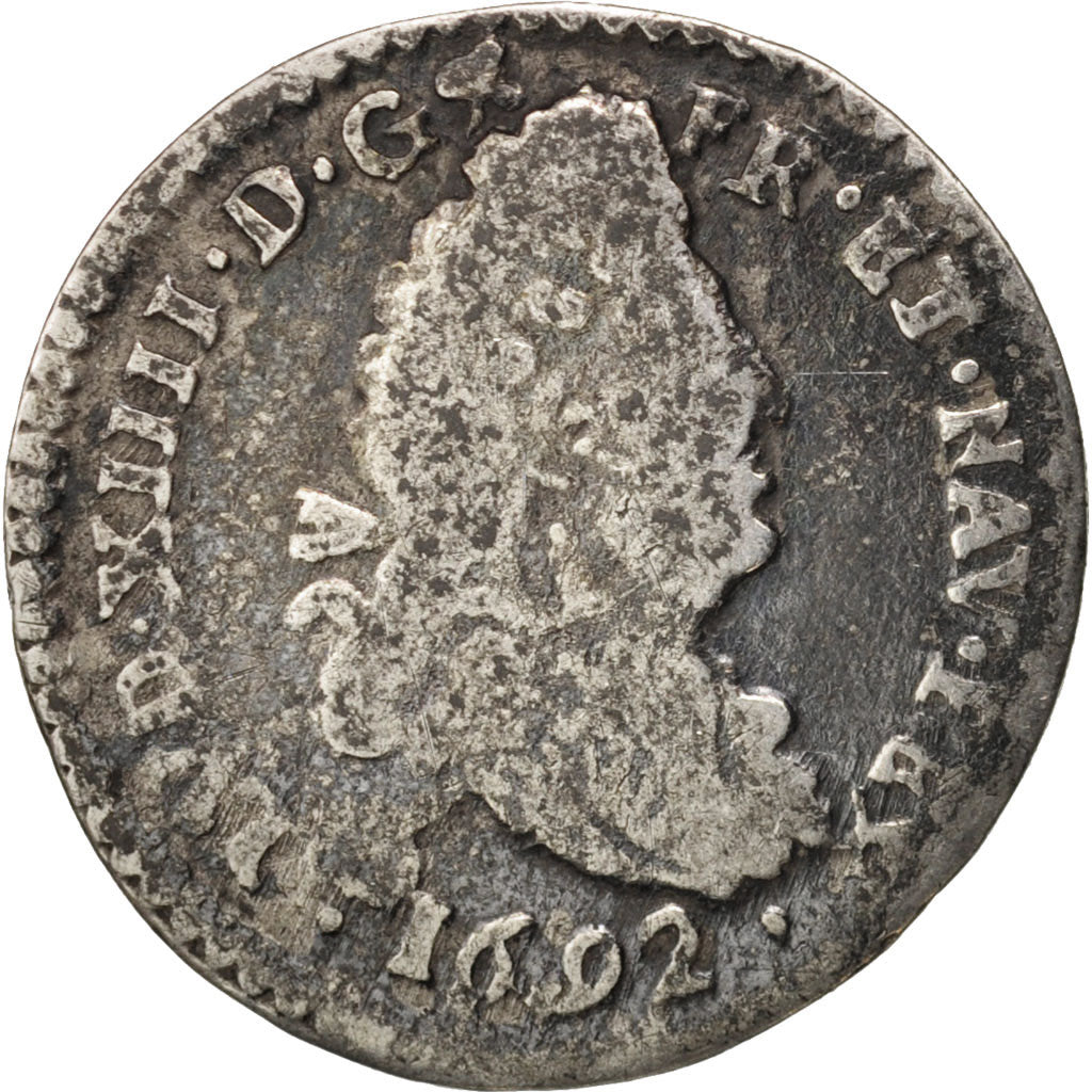 Frankreich, Louis XIV, 4 Sols, 1692, Reims, S, Silber, Gadoury:106
