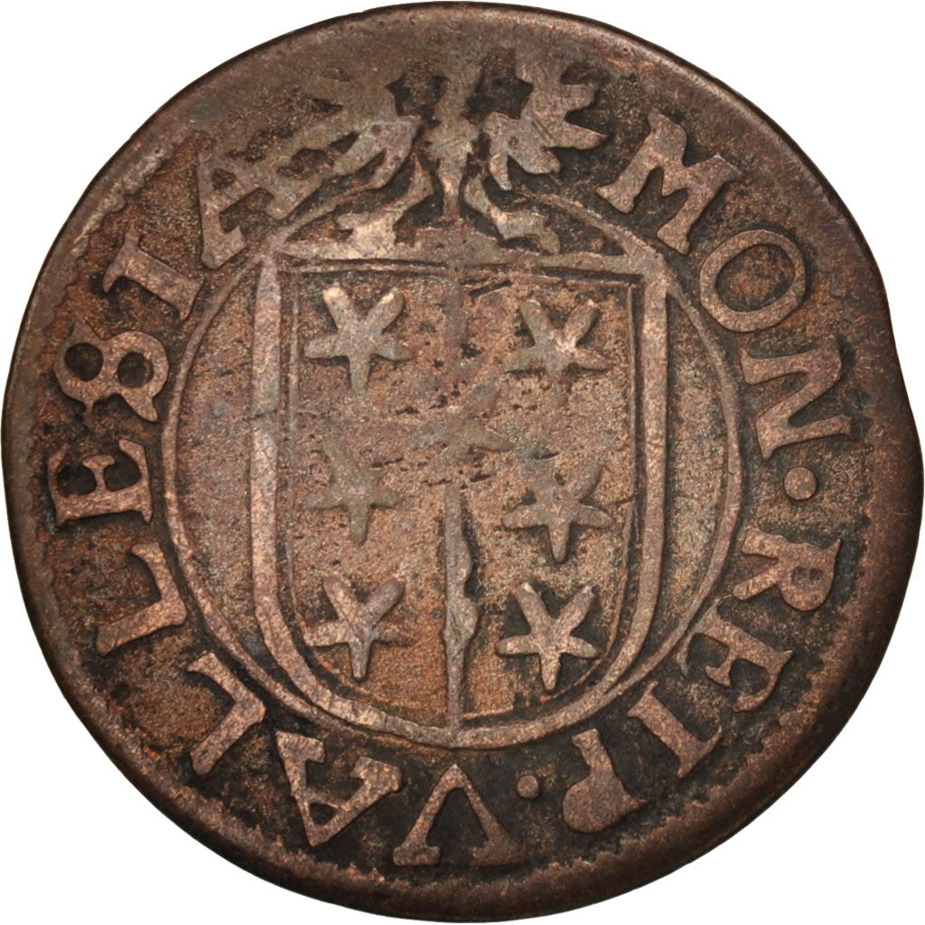 SWISS CANTONS, SITTEN, 1/2 Batzen, 1628, VF(20-25), Billon, KM:42