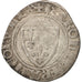 FRANCE, Charles VI, Blanc guénar, Crémieu, VF(20-25), Billon, Duplessy:377A
