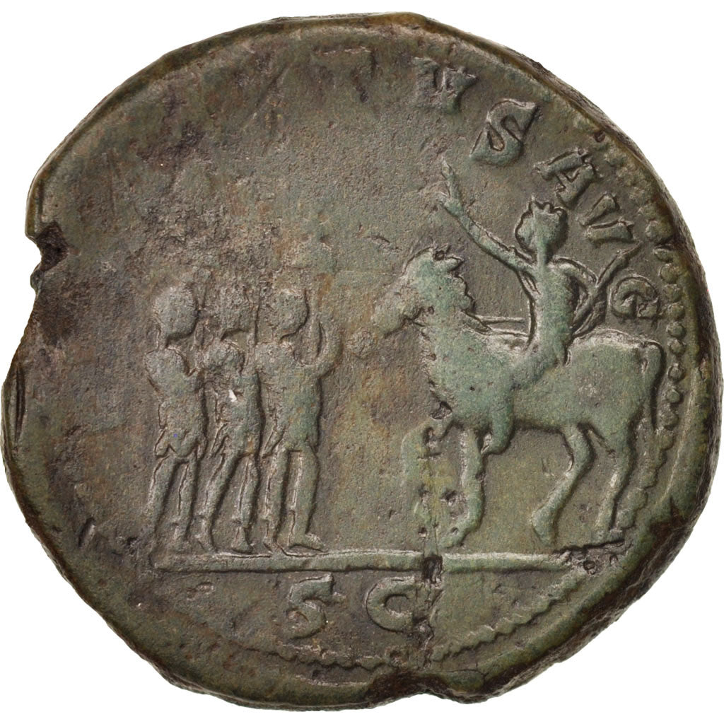 Coin, Postumus, Double Sestertius, Cologne, VF(30-35), Bronze, RIC:116