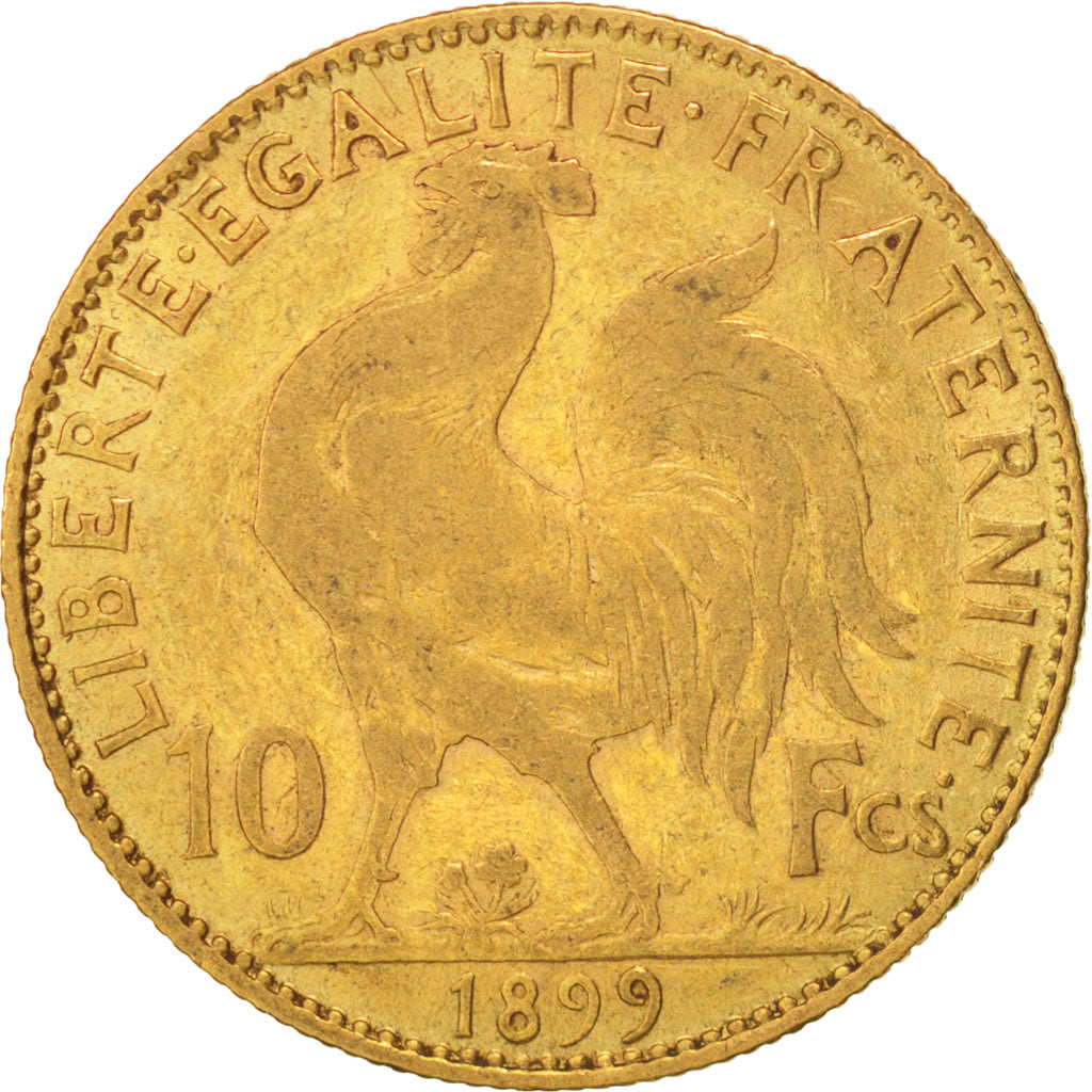 Frankreich, Marianne, 10 Francs, 1899, Paris, S+, Gold, KM:846, Gadoury:1017