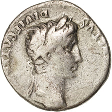 Augustus, Denarius, Lyons, VF(20-25), Silver, RIC:207