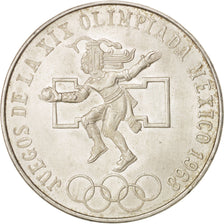 Mexico, 25 Pesos, 1968, Mexico City, AU(55-58), Silver, KM:479.1