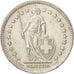 Coin, Switzerland, 2 Francs, 1946, Bern, AU(55-58), Silver, KM:21