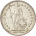 Switzerland, 2 Francs, 1940, Bern, AU(50-53), Silver, KM:21