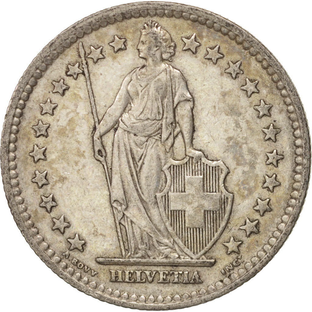 Coin, Switzerland, 2 Francs, 1939, Bern, AU(50-53), Silver, KM:21