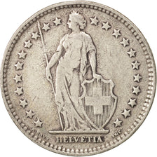 Moneda, Suiza, 2 Francs, 1920, Bern, BC+, Plata, KM:21