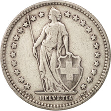 Switzerland, 2 Francs, 1914, Bern, VF(20-25), Silver, KM:21