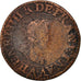 Frankreich, Henri IV, Double Tournois, 1607, Paris, VF(20-25), Copper, KM:16.1