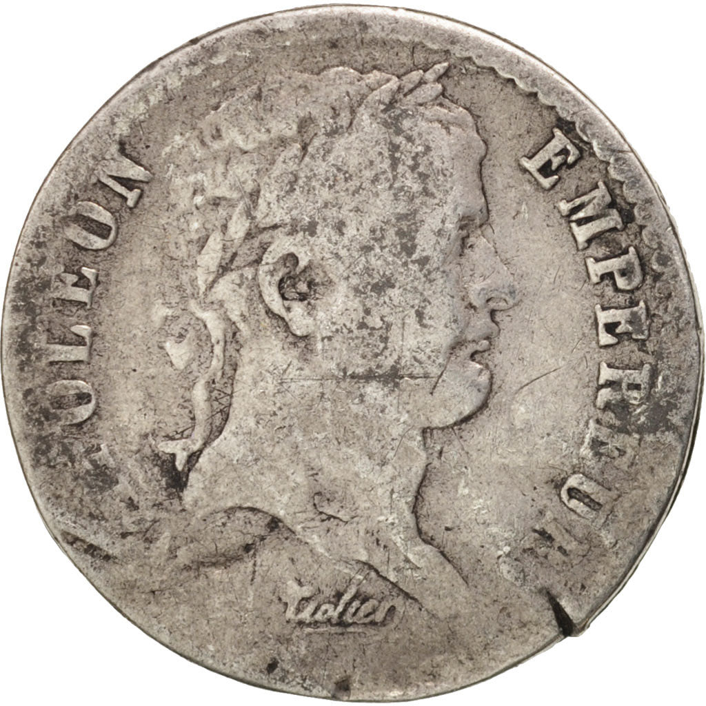 France, Napoléon I, 1/2 Franc, 1808, Paris, VF(20-25), Silver, KM:680.1