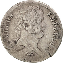 France, Napoléon I, 1/2 Franc, 1808, Paris, VF(20-25), Silver, KM:680.1
