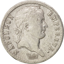 Francia, Napoléon I, 1/2 Franc, 1808, Strasbourg, BC+, Plata, KM:680.3