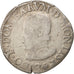 Coin, France, DOMBES, Louis II, Teston, 1577, Trévoux, F(12-15), Silver