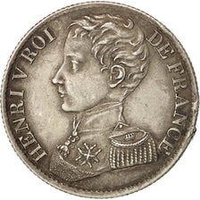 Monnaie, France, Henri V, Franc, 1831, Paris, TTB+, Argent, KM:28.2, Gadoury:451