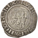 Coin, France, Charles VI, Blanc Guénar, Angers, VF(30-35), Billon
