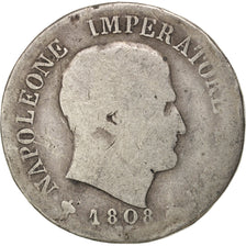 Munten, Italiaanse staten, KINGDOM OF NAPOLEON, Napoleon I, 2 Lire, 1808, Milan