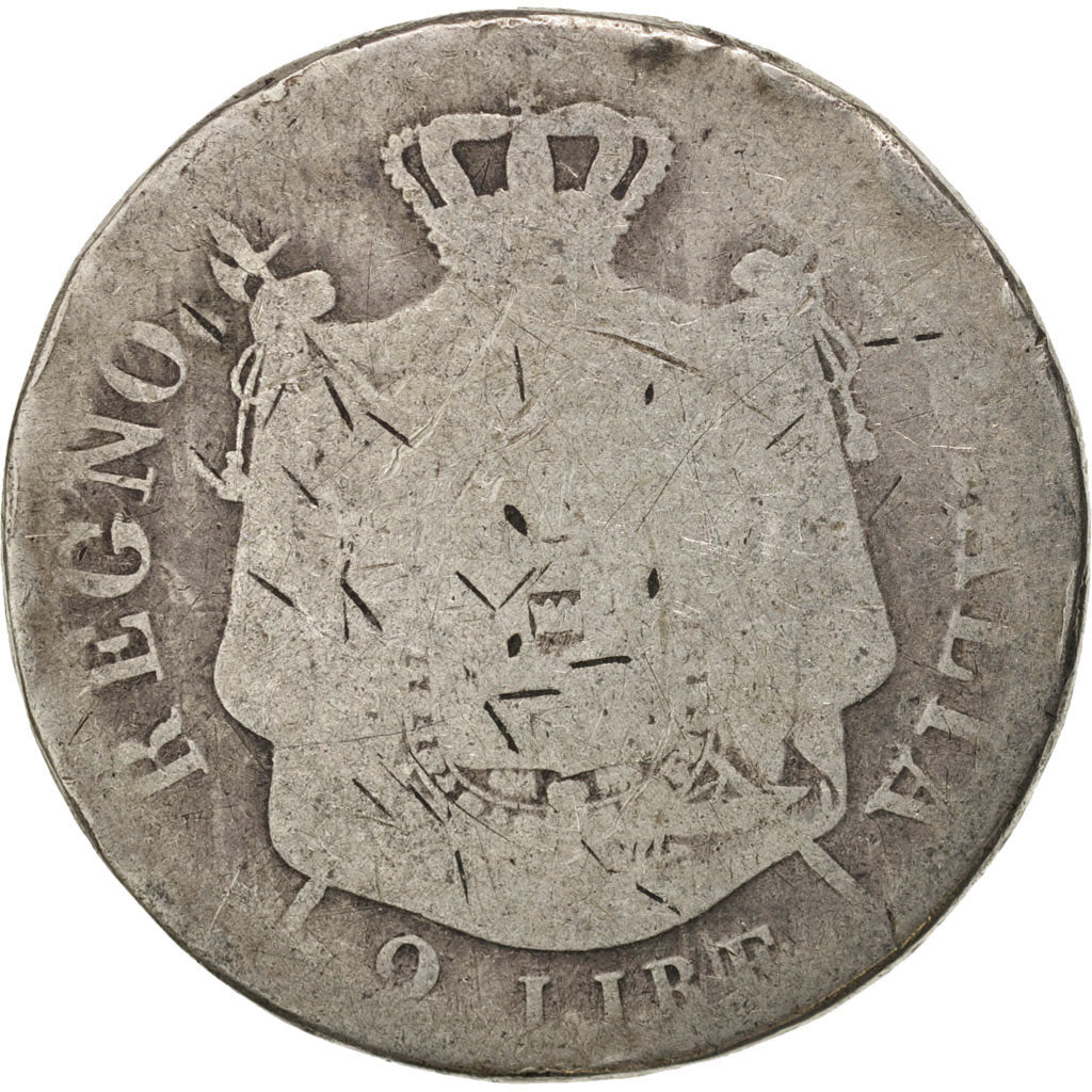 Coin, ITALIAN STATES, KINGDOM OF NAPOLEON, Napoleon I, 2 Lire, 1808, Milan