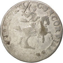 Netherlands, DEVENTER, 6 Stuivers, Rijderschelling, 1686, F(12-15), Silver