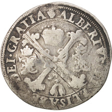 Spanish Netherlands, BRABANT, 1/4 Patagon, 1616, Antwerp, F(12-15), Silver