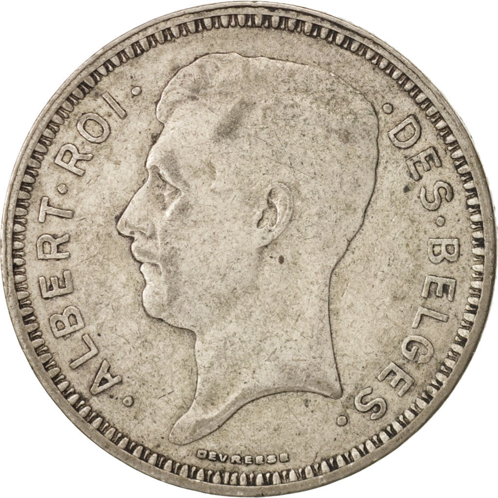 Belgium, 20 Francs, 20 Frank, 1934, EF(40-45), Silver, KM:103.1