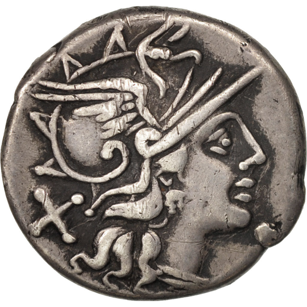 Pinarius Natta, Pinaria, Denarius, Rome, EF(40-45), Silver, Crawford:208/1