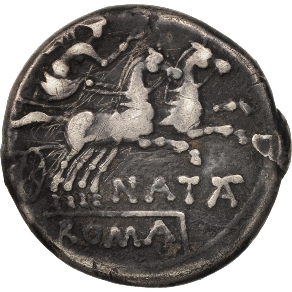 Pinarius Natta, Pinaria, Denarius, Rome, EF(40-45), Silver, Crawford:208/1