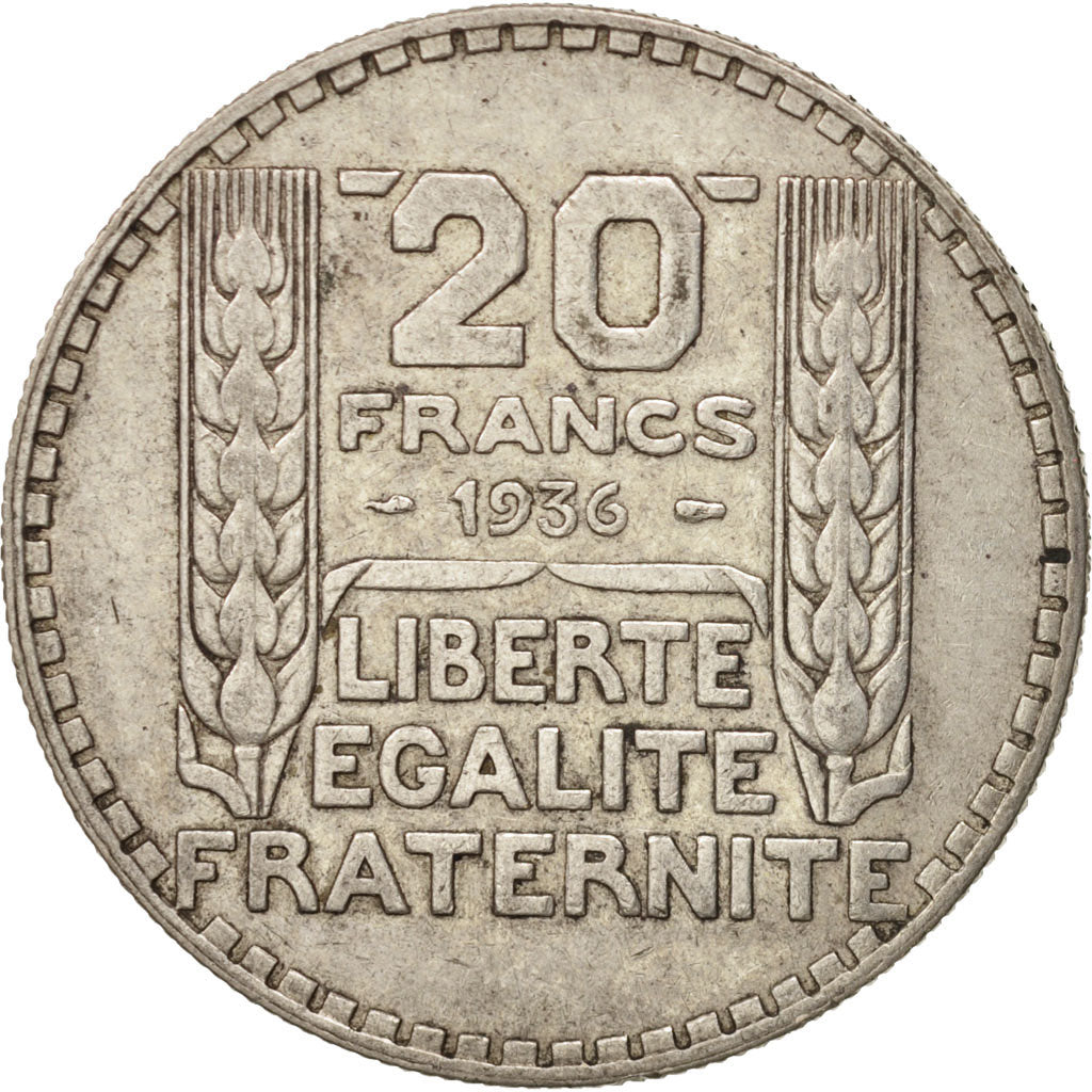 Monnaie, France, Turin, 20 Francs, 1936, Paris, TTB, Argent, KM:879, Gadoury:852