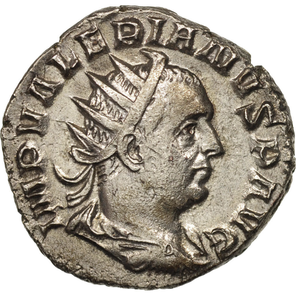Coin, Valerian I, Antoninianus, Viminacium, AU(50-53), Billon, RIC:267var