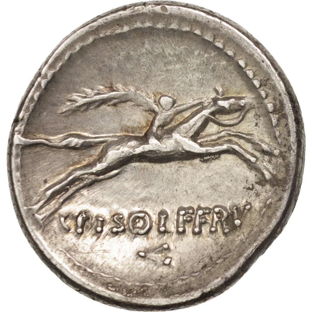 Coin, Calpurnia, Denarius, Rome, AU(50-53), Silver, Crawford:408/1a