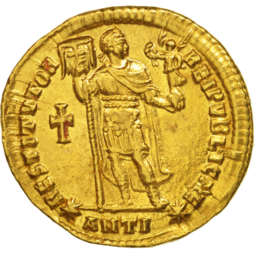 Valentinian I, Solidus, Antioch, AU(55-58), Gold, RIC:2b, xxxviii, I