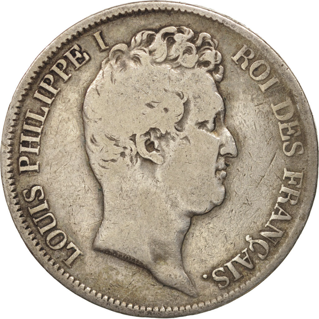 Coin, France, Louis-Philippe, 5 Francs, 1831, Marseille, F(12-15), Silver
