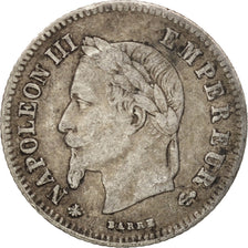 Moneta, Francia, Napoleon III, Napoléon III, 20 Centimes, 1866, Paris, MB+