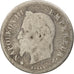 Francia, Napoléon III, 20 Centimes, 1866, Strasbourg, BC, Plata, KM:805.2