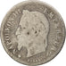 France, Napoléon III, 20 Centimes, 1866, Strasbourg, B+, Argent, Gadoury:308